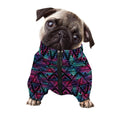Triangle Ethnic Navajo Pattern Print Dog Zip Up Jacket