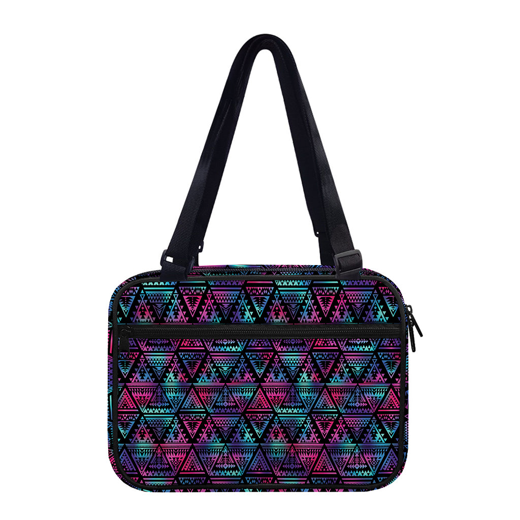 Triangle Ethnic Navajo Pattern Print Double Strap Bible Bag