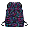 Triangle Ethnic Navajo Pattern Print Drawstring Backpack