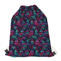 Triangle Ethnic Navajo Pattern Print Drawstring Bag