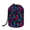 Triangle Ethnic Navajo Pattern Print Drawstring Makeup Bag