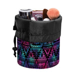 Triangle Ethnic Navajo Pattern Print Drawstring Makeup Bag