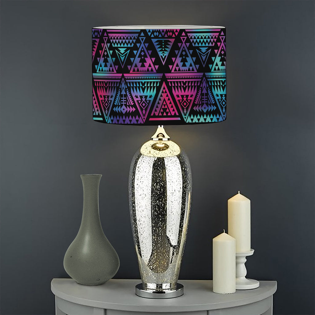 Triangle Ethnic Navajo Pattern Print Drum Lamp Shade