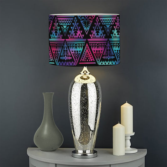Triangle Ethnic Navajo Pattern Print Drum Lamp Shade