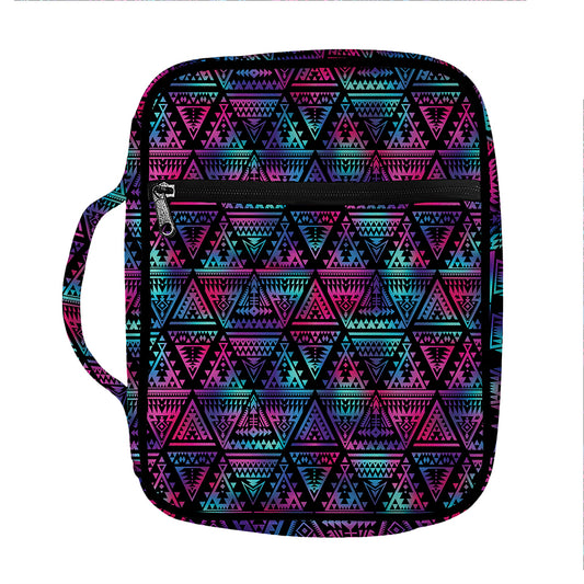 Triangle Ethnic Navajo Pattern Print Front Pocket Bible Bag