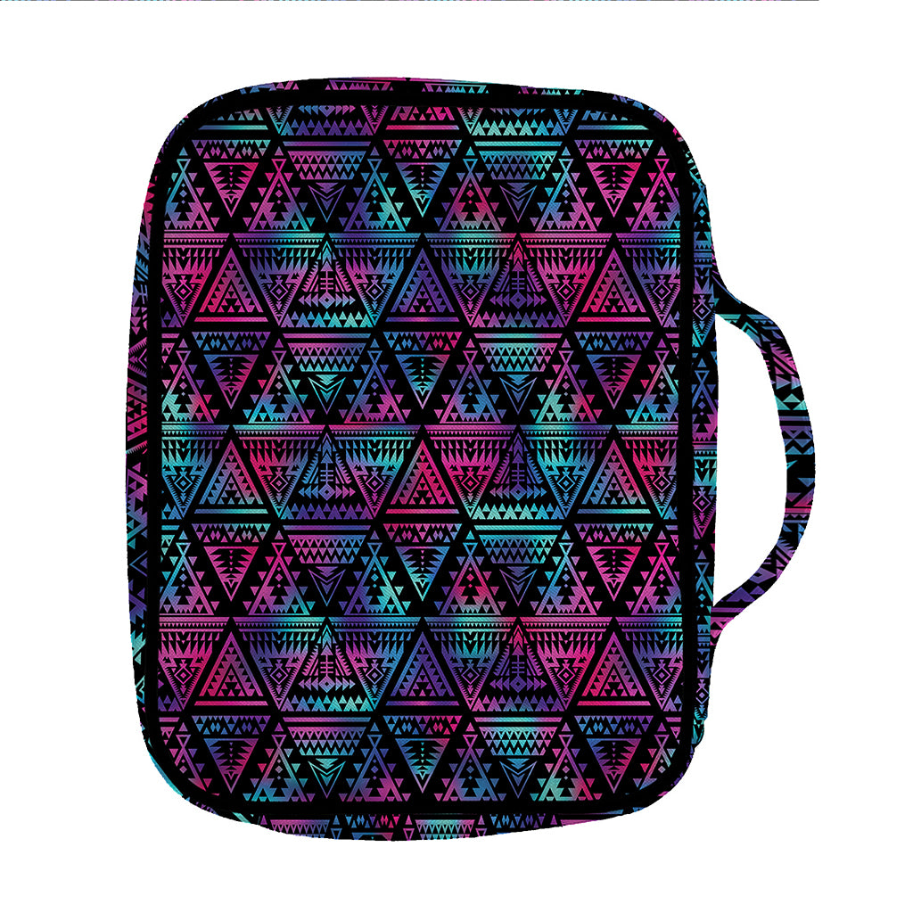 Triangle Ethnic Navajo Pattern Print Front Pocket Bible Bag