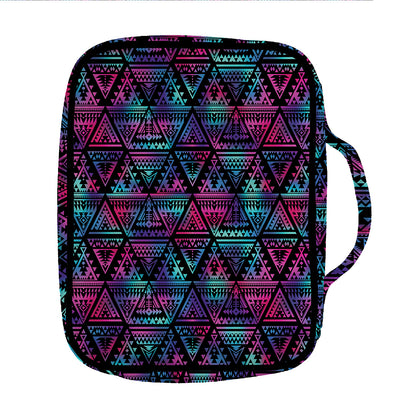 Triangle Ethnic Navajo Pattern Print Front Pocket Bible Bag