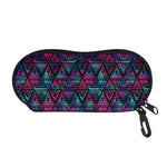 Triangle Ethnic Navajo Pattern Print Glasses Case