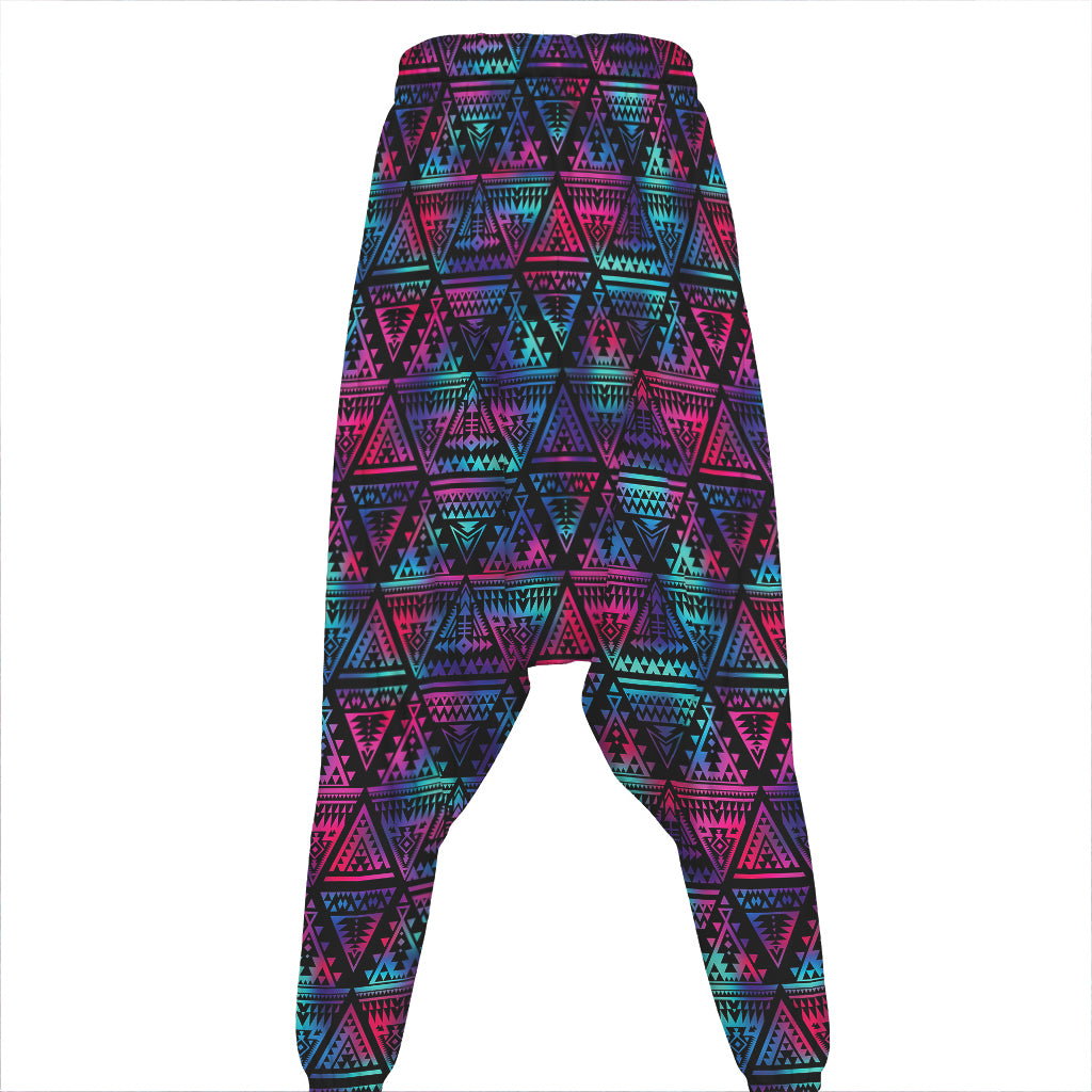 Triangle Ethnic Navajo Pattern Print Hammer Pants