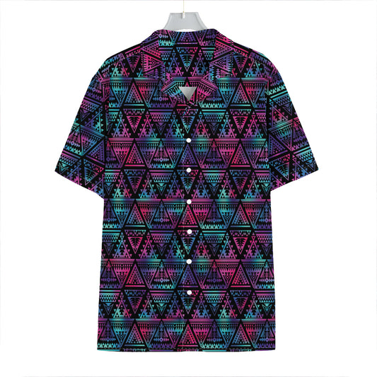 Triangle Ethnic Navajo Pattern Print Hawaiian Shirt