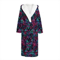 Triangle Ethnic Navajo Pattern Print Hooded Bathrobe