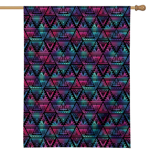 Triangle Ethnic Navajo Pattern Print House Flag