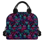 Triangle Ethnic Navajo Pattern Print Insulated Lunch Bag
