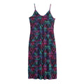 Triangle Ethnic Navajo Pattern Print Jersey Midi Cami Dress