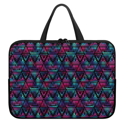 Triangle Ethnic Navajo Pattern Print Laptop Sleeve With Handle