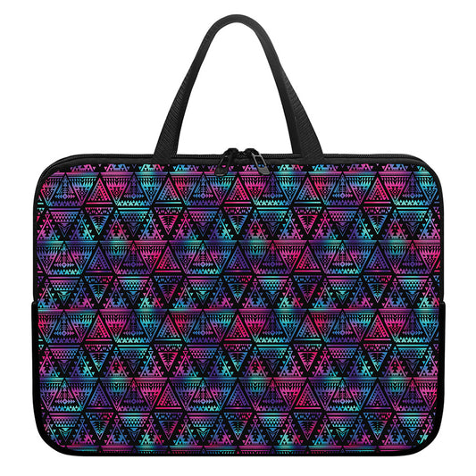 Triangle Ethnic Navajo Pattern Print Laptop Sleeve With Handle