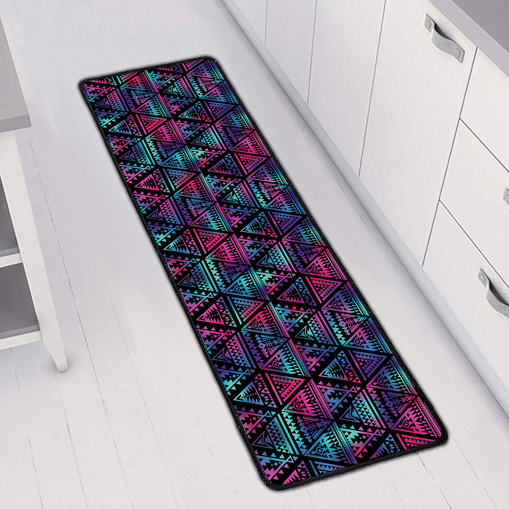 Triangle Ethnic Navajo Pattern Print Long Kitchen Mat
