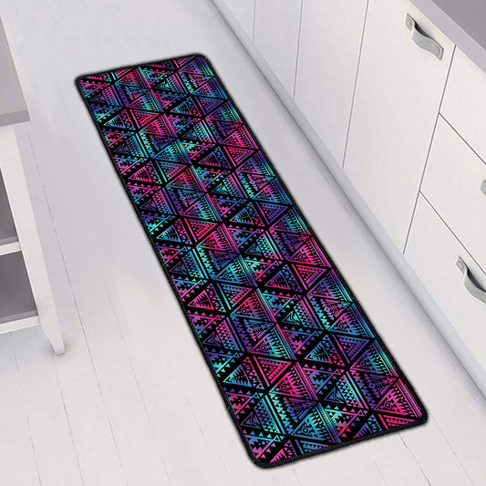 Triangle Ethnic Navajo Pattern Print Long Kitchen Mat