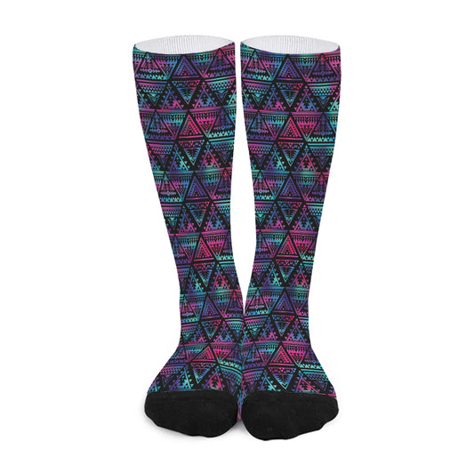 Triangle Ethnic Navajo Pattern Print Long Socks
