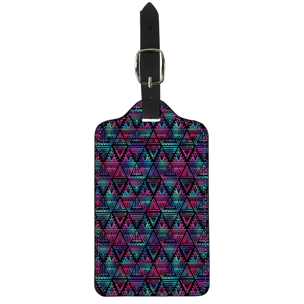 Triangle Ethnic Navajo Pattern Print Luggage Tag