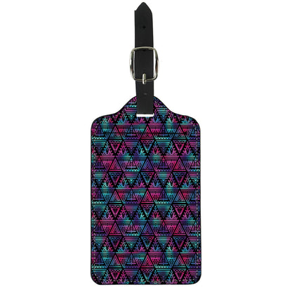 Triangle Ethnic Navajo Pattern Print Luggage Tag