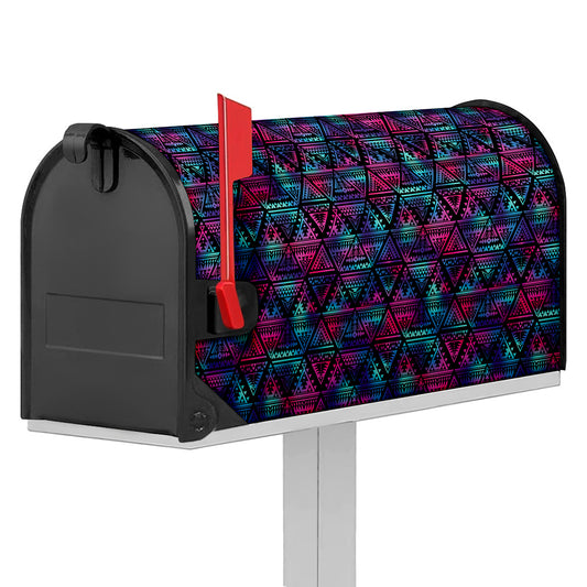Triangle Ethnic Navajo Pattern Print Mailbox Cover