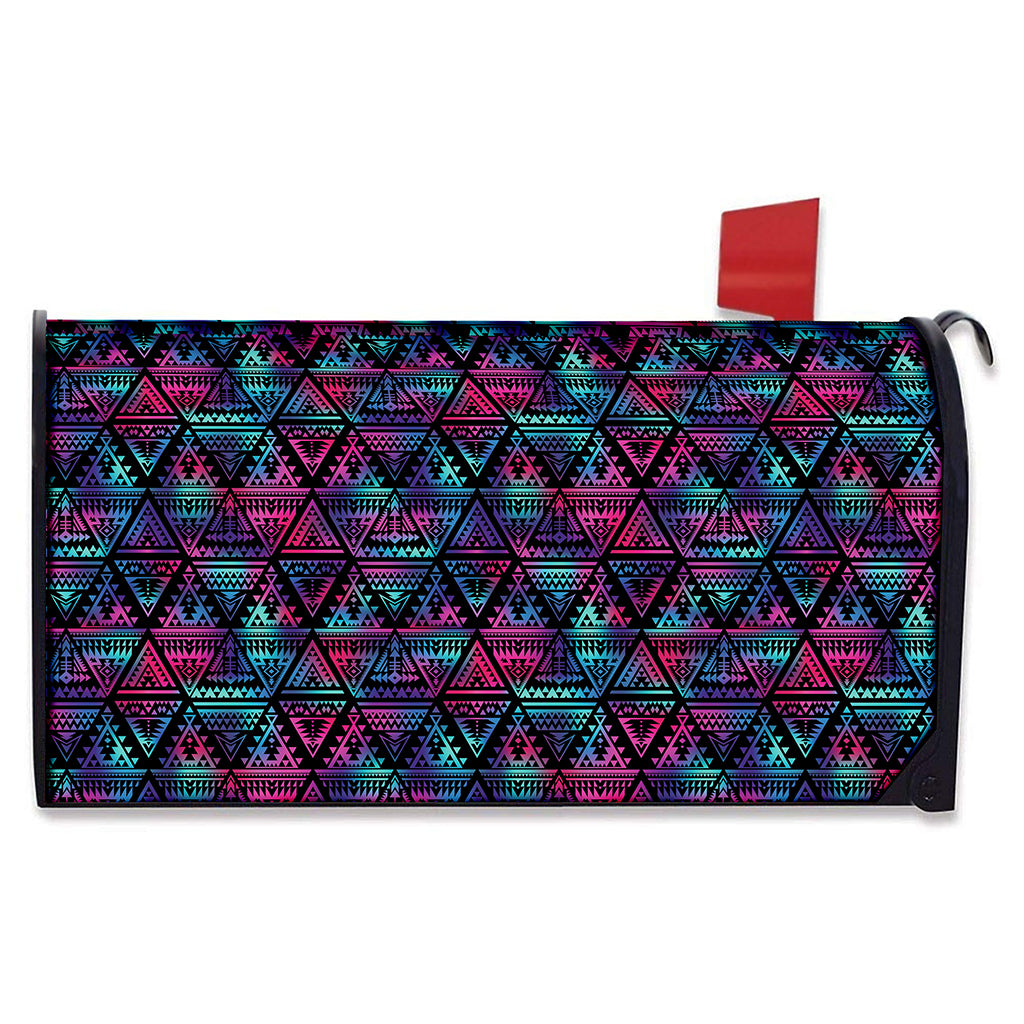 Triangle Ethnic Navajo Pattern Print Mailbox Cover