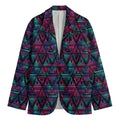 Triangle Ethnic Navajo Pattern Print Men's Blazer