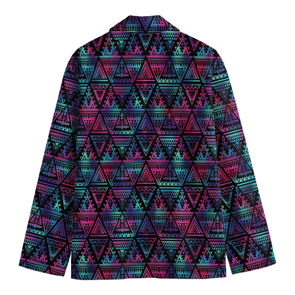 Triangle Ethnic Navajo Pattern Print Men's Blazer