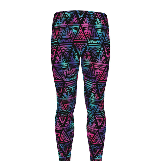 Triangle Ethnic Navajo Pattern Print Men's leggings