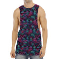 Triangle Ethnic Navajo Pattern Print Men's Muscle Tank Top