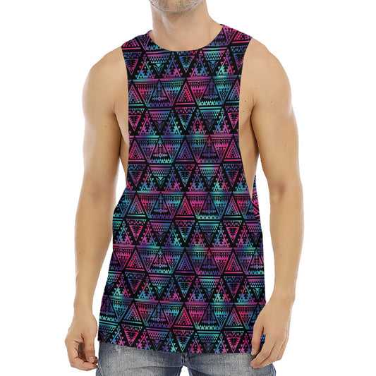 Triangle Ethnic Navajo Pattern Print Men's Muscle Tank Top