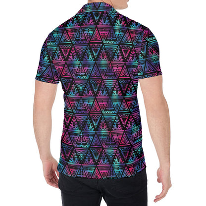 Triangle Ethnic Navajo Pattern Print Men's Shirt