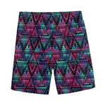 Triangle Ethnic Navajo Pattern Print Men's Sports Shorts