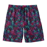Triangle Ethnic Navajo Pattern Print Men's Swim Trunks