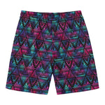 Triangle Ethnic Navajo Pattern Print Men's Swim Trunks