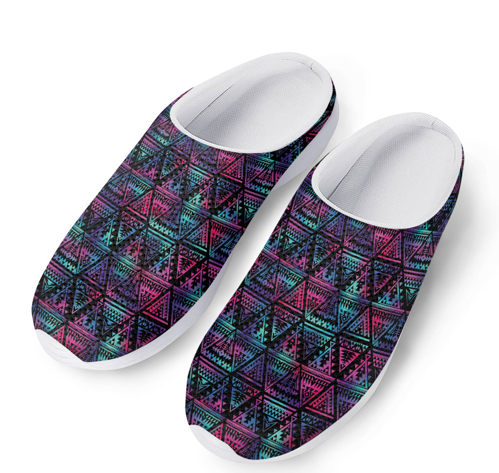 Triangle Ethnic Navajo Pattern Print Mesh Casual Shoes