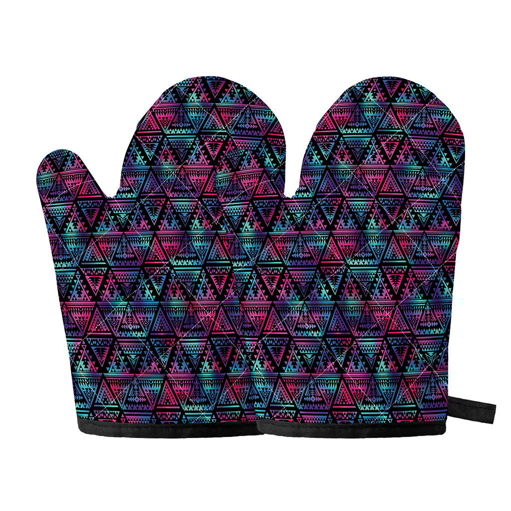 Triangle Ethnic Navajo Pattern Print Oven Mitts