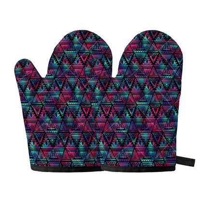 Triangle Ethnic Navajo Pattern Print Oven Mitts