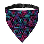 Triangle Ethnic Navajo Pattern Print Over The Collar Dog Bandana
