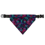 Triangle Ethnic Navajo Pattern Print Over The Collar Dog Bandana