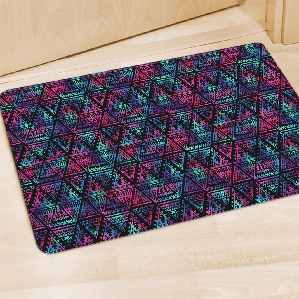 Triangle Ethnic Navajo Pattern Print Polyester Doormat
