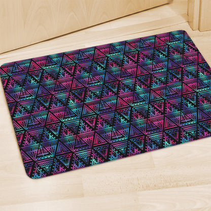 Triangle Ethnic Navajo Pattern Print Polyester Doormat