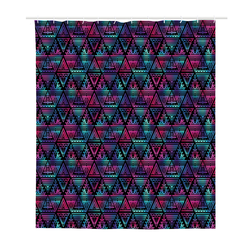 Triangle Ethnic Navajo Pattern Print Polyester Shower Curtain