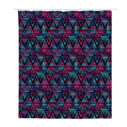 Triangle Ethnic Navajo Pattern Print Polyester Shower Curtain