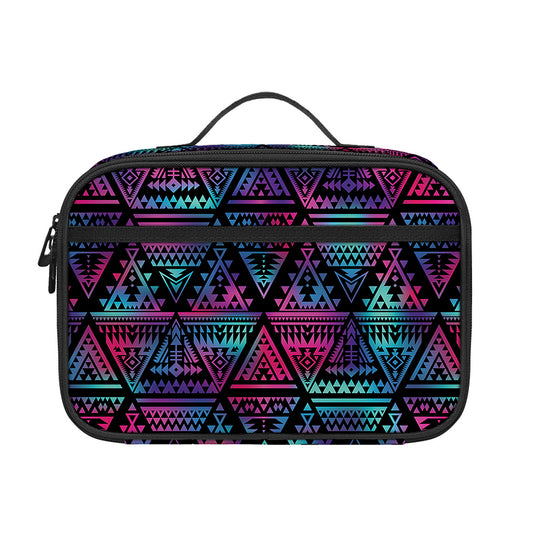 Triangle Ethnic Navajo Pattern Print Portable Lunch Bag