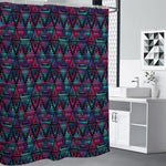 Triangle Ethnic Navajo Pattern Print Premium Shower Curtain