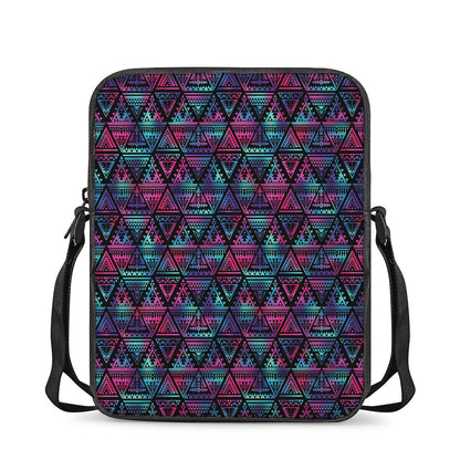 Triangle Ethnic Navajo Pattern Print Rectangular Crossbody Bag
