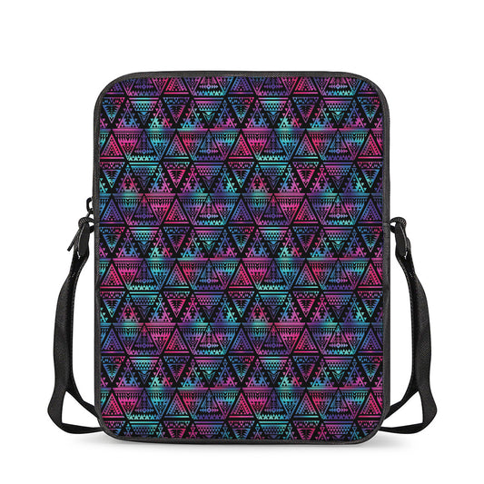 Triangle Ethnic Navajo Pattern Print Rectangular Crossbody Bag