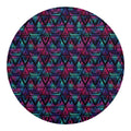 Triangle Ethnic Navajo Pattern Print Round Blanket